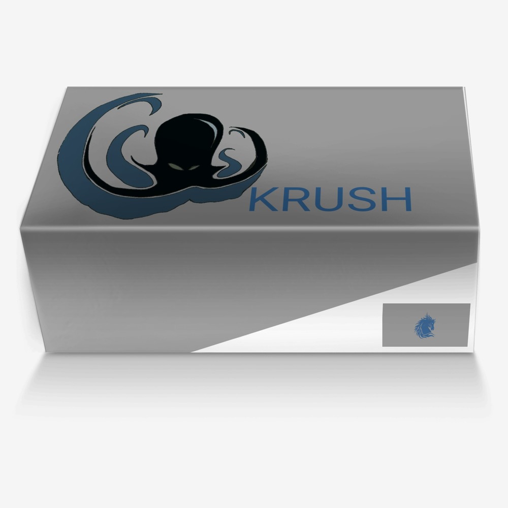 Krush custom made in Italy shoes by Arkaidian Black | Box view