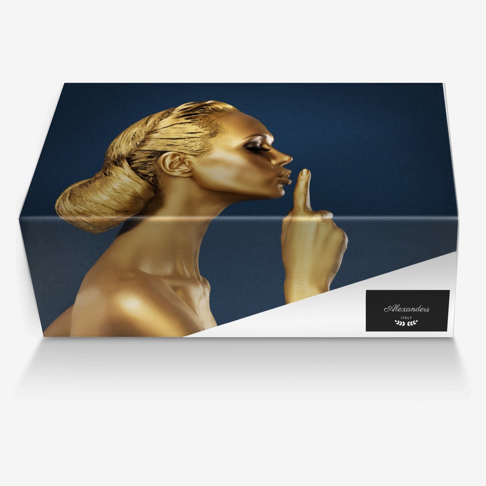 Alexanders custom made in Italy shoes by Darius Alexander | Box view
