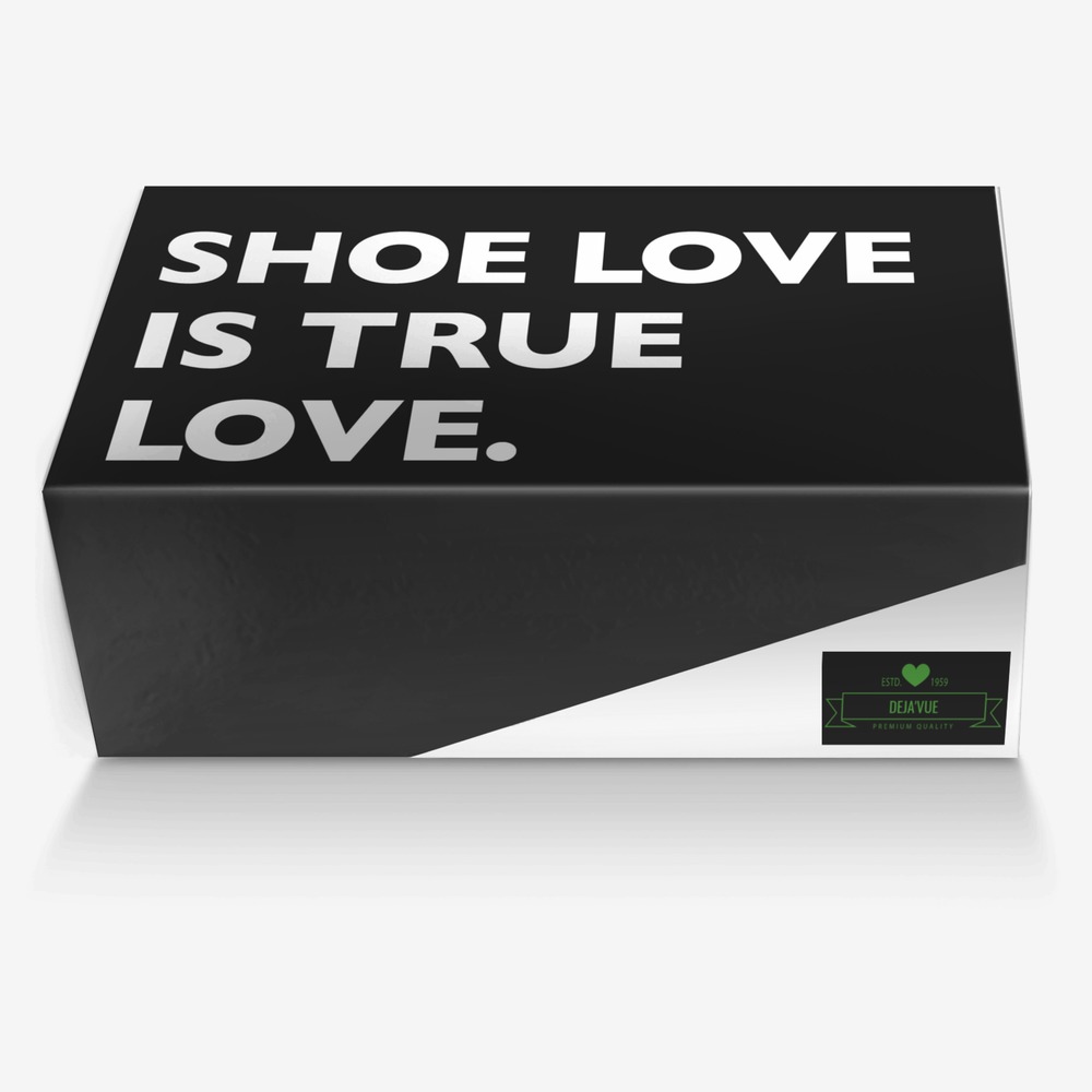 Deja'Vue custom made in Italy shoes by Deja Washington | Box view