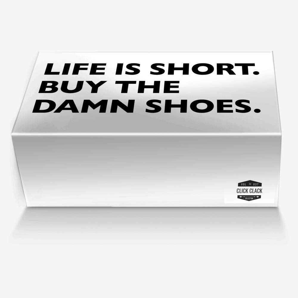 Click Clack custom made in Italy shoes by Anthony Esper | Box view