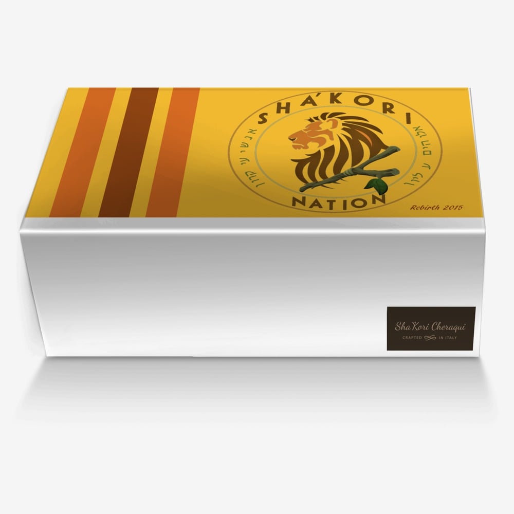 Sha'Kori Cheraqui custom made in Italy shoes by Sha'Kori Kingdom Commonwealth | Box view