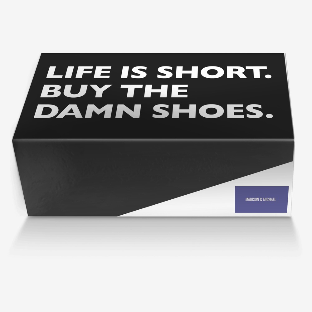 Madison & Michael  custom made in Italy shoes by Danni Farrar | Box view