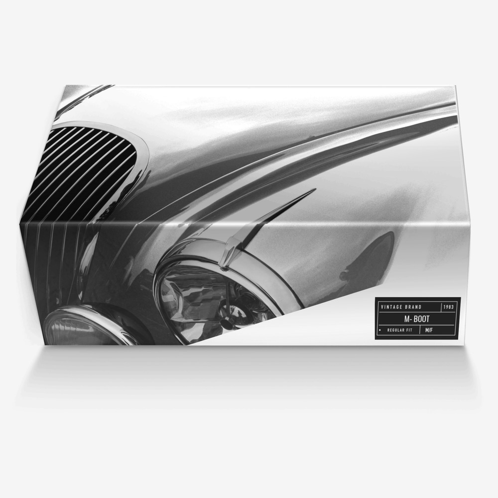 M- boot custom made in Italy shoes by Marvin Correa | Box view