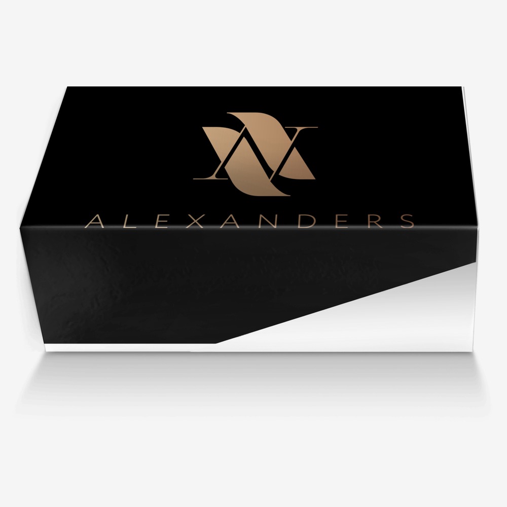 Alexanders  custom made in Italy shoes by Darius Alexander | Box view