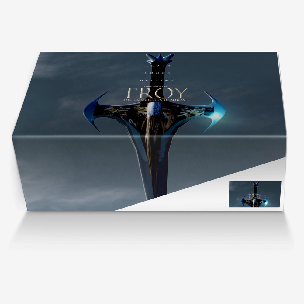 The Aeneid's custom made in Italy shoes by Aeneas Middleton | Box view