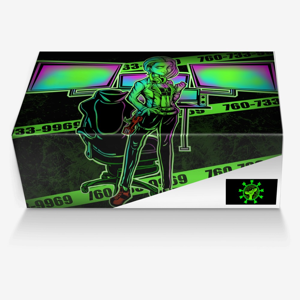 Phreaker Sneaker custom made in Italy shoes by Kat Valentine | Box view