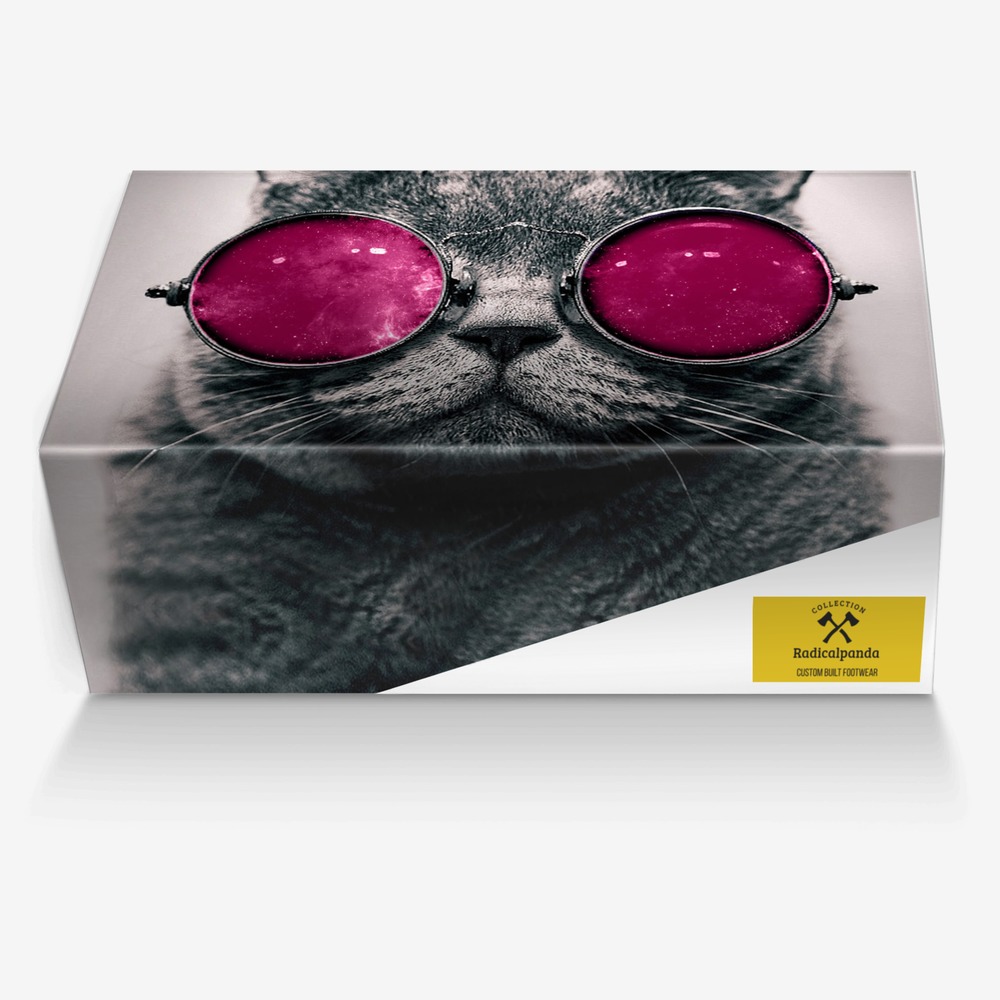 Pandakicks custom made in Italy shoes by Tristan Murrell | Box view