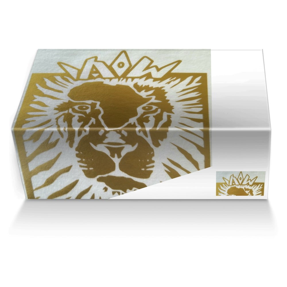 ADUBS WHITE/GOLD custom made shoe box ADUBS WHITE/GOLD artisan made in Italy shoes by Adrian Willis