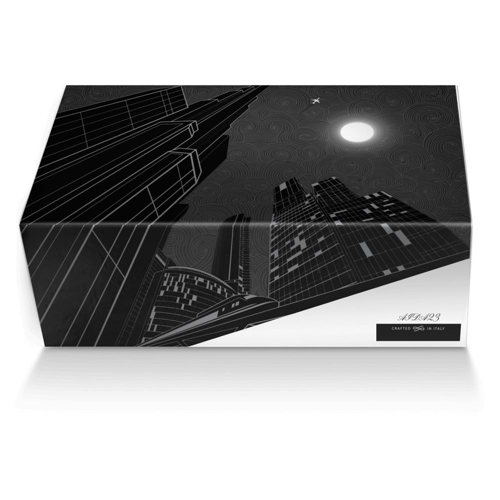 AIDA23 custom made shoe box AIDA23 artisan made in Italy shoes by Mathias Sijenyi