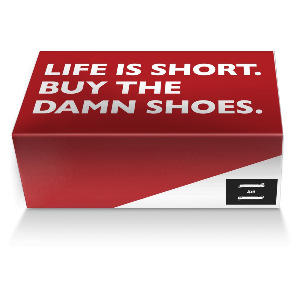 Air custom made shoe box Air artisan made in Italy shoes by Brandon Threat