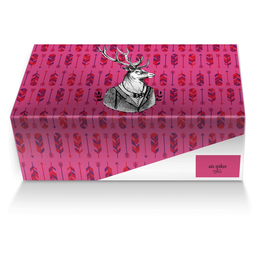 air spikes custom made shoe box air spikes artisan made in Italy shoes by Sage Guthrie