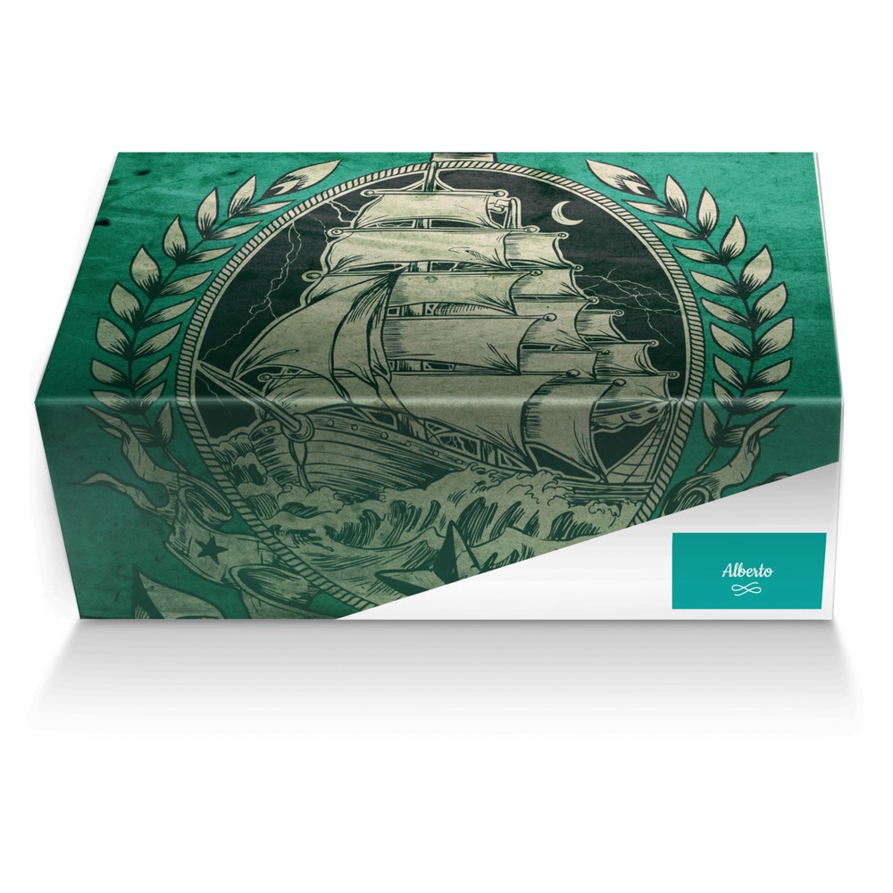 Alberto custom made shoe box Alberto artisan made in Italy shoes by Paul Brown