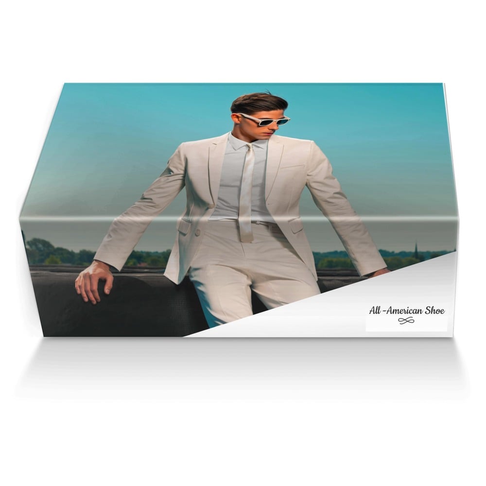All -American Shoe custom made shoe box All -American Shoe artisan made in Italy shoes by Navare Johnson