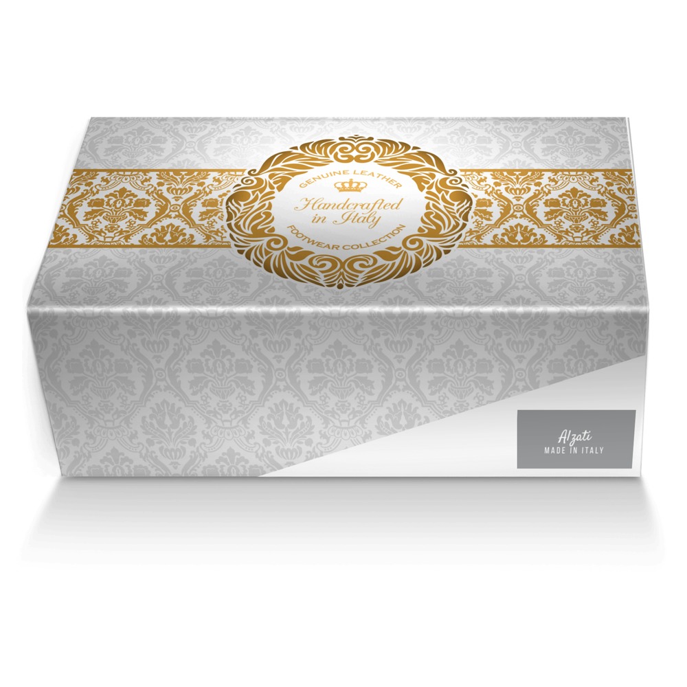 Alzati custom made shoe box Alzati artisan made in Italy shoes by Mycahasiah Carter
