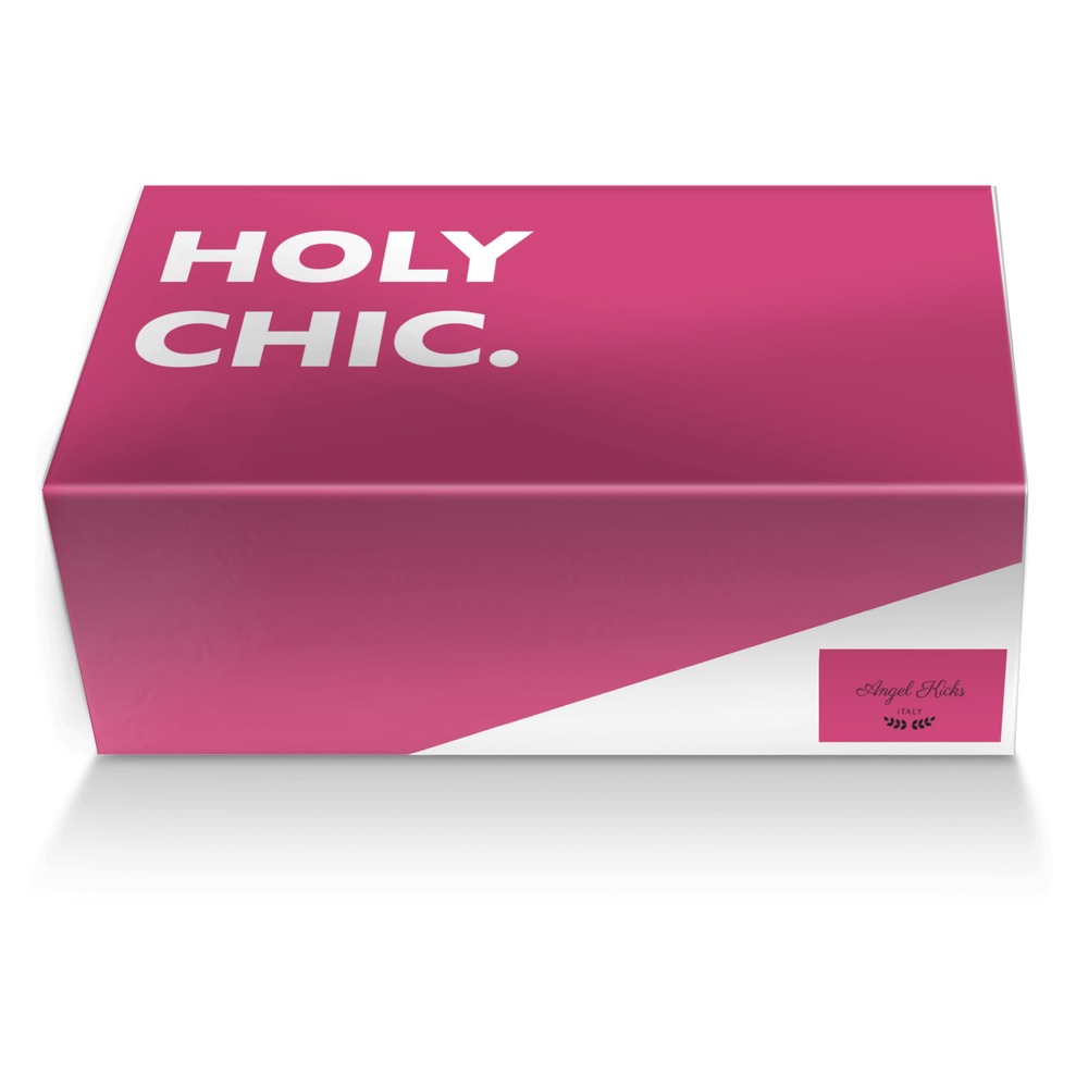 Angel Kicks custom made shoe box Angel Kicks artisan made in Italy shoes by Penny Lamkins