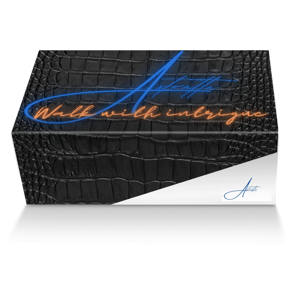 Astratta custom made shoe box Astratta artisan made in Italy shoes by Tiffany Guido