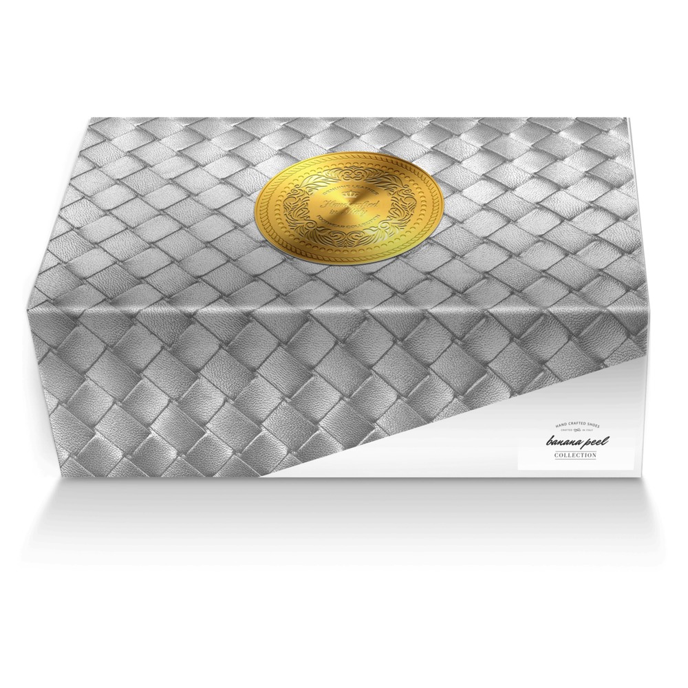 banana peel custom made shoe box banana peel artisan made in Italy shoes by Tom Tom