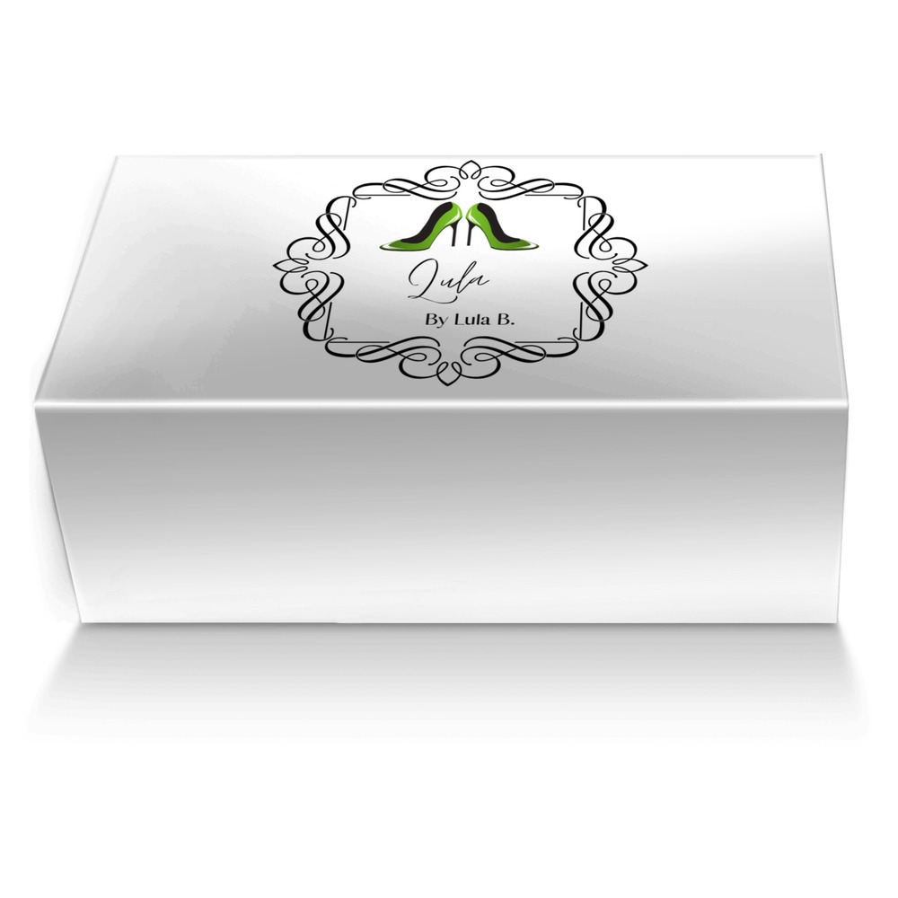 Beauty is black custom made shoe box Beauty is black artisan made in Italy shoes by Lula B