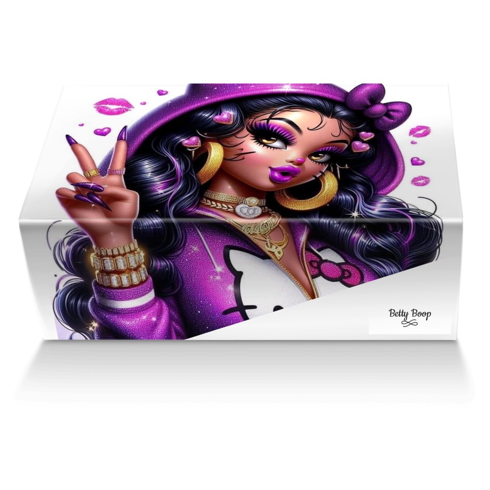 Betty Boop custom made shoe box Betty Boop artisan made in Italy shoes by Ny-leeka Jackson