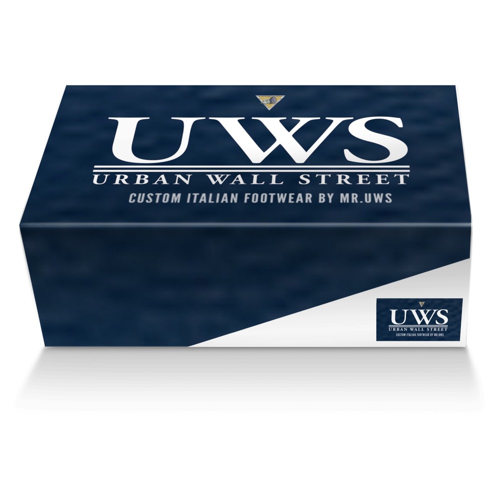 BKNY BLUES custom made shoe box BKNY BLUES artisan made in Italy shoes by Urbanwallstreet Earl