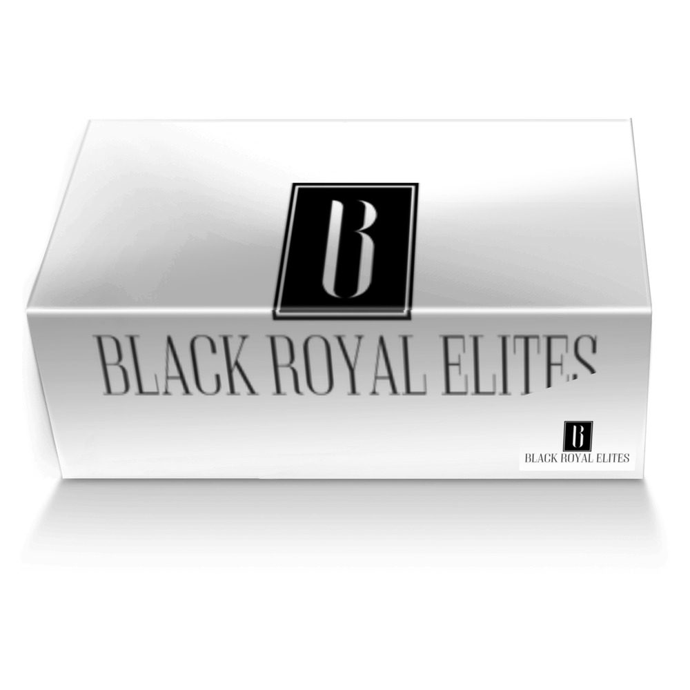 BLACK ROYAL ELITES custom made shoe box BLACK ROYAL ELITES artisan made in Italy shoes by Tim Adeyingbo