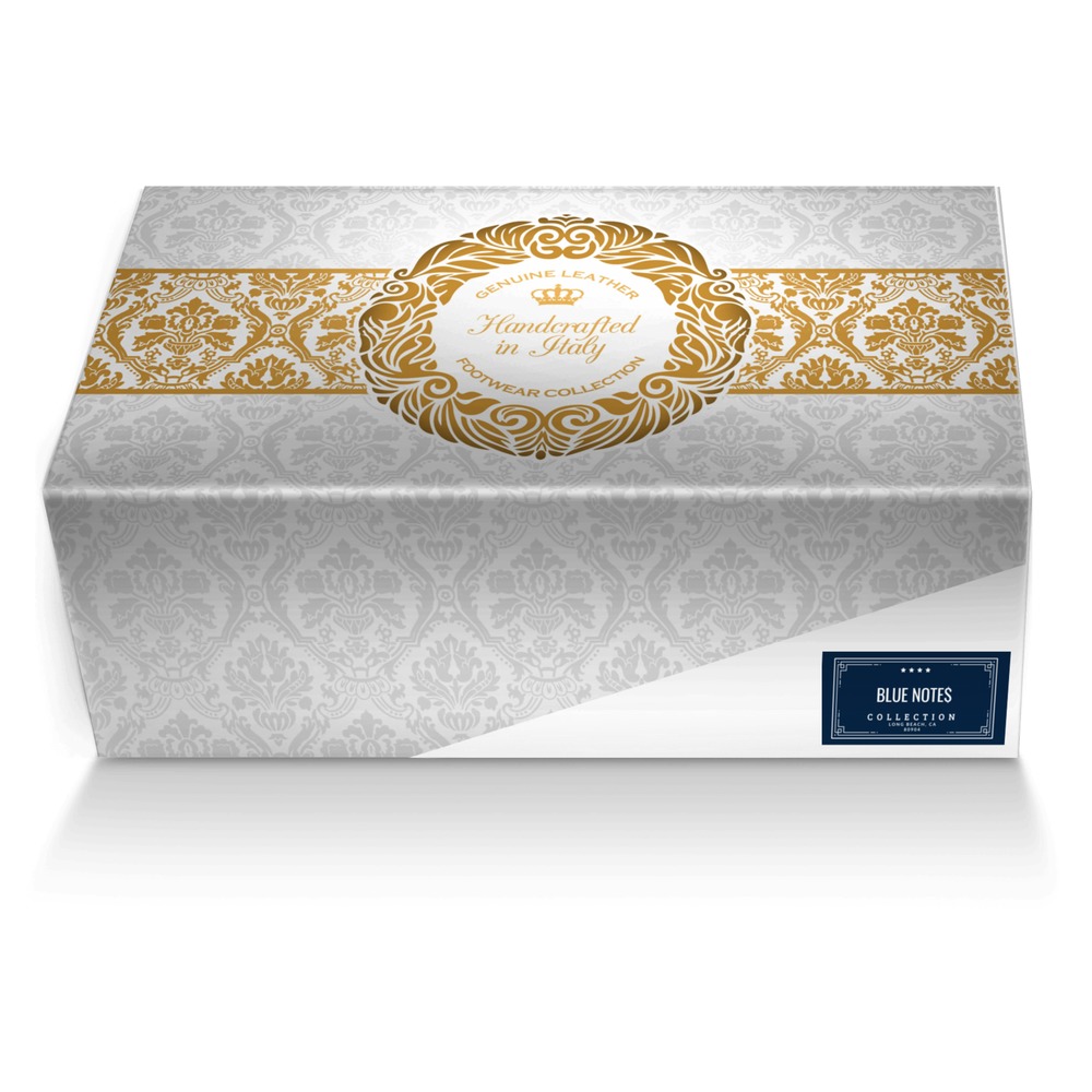 Blue Note$ custom made shoe box Blue Note$ artisan made in Italy shoes by Taylor Made
