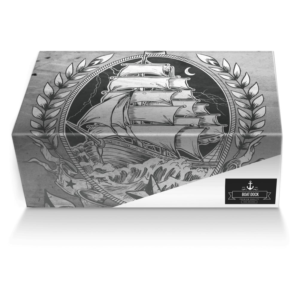Boat dock custom made shoe box Boat dock artisan made in Italy shoes by Keegan Jones