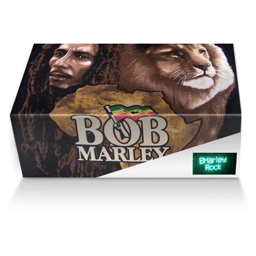 BOB MARLEY RASTA custom made shoe box BOB MARLEY RASTA artisan made in Italy shoes by Cedric Harris