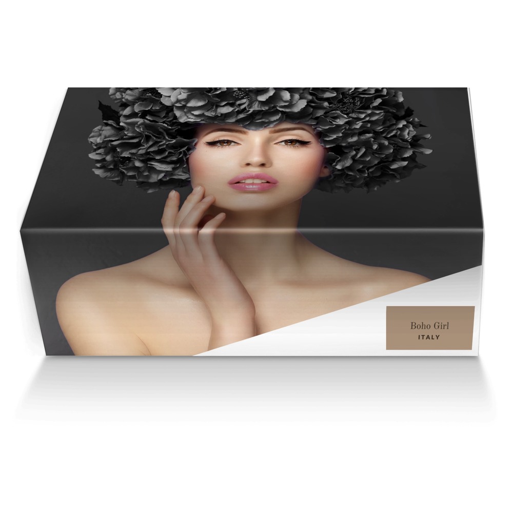 Boho Girl custom made shoe box Boho Girl artisan made in Italy shoes by Marijke Verkerk Design