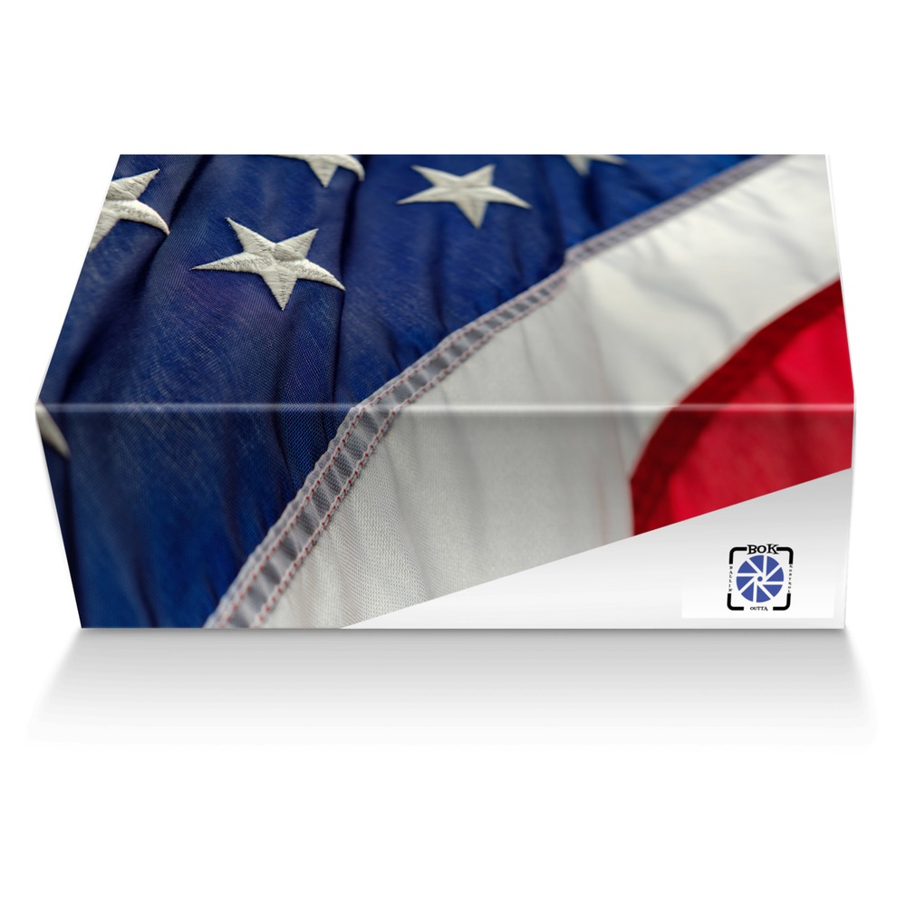 BOK 'Murica custom made shoe box BOK 'Murica artisan made in Italy shoes by Garett Harris