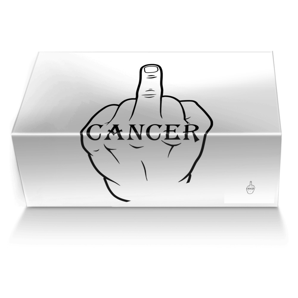 Bye Cancer custom made shoe box Bye Cancer artisan made in Italy shoes by Tony V.harris