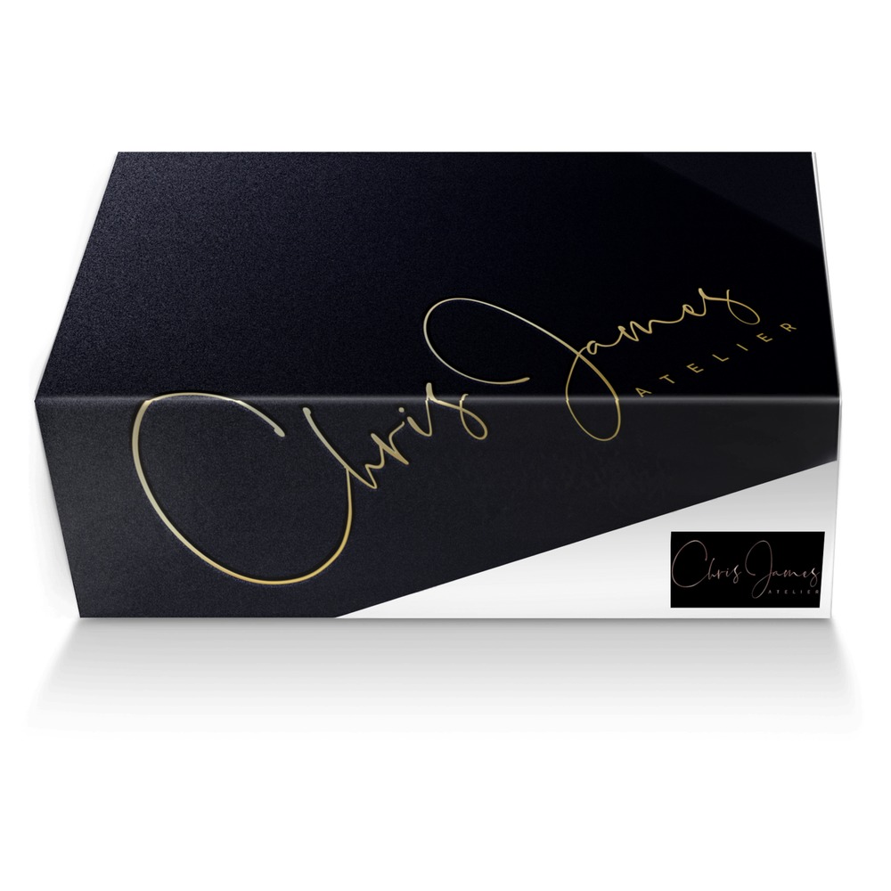 ChrisJamesAtelier custom made shoe box ChrisJamesAtelier artisan made in Italy shoes by Christopher James Pistorio