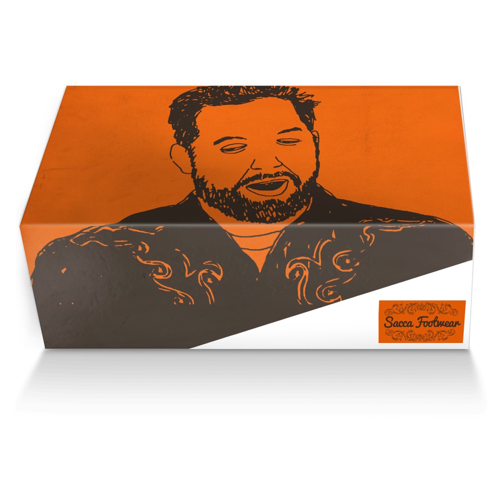 Chris Sacca custom made shoe box Chris Sacca artisan made in Italy shoes by Agency Aliveshoes
