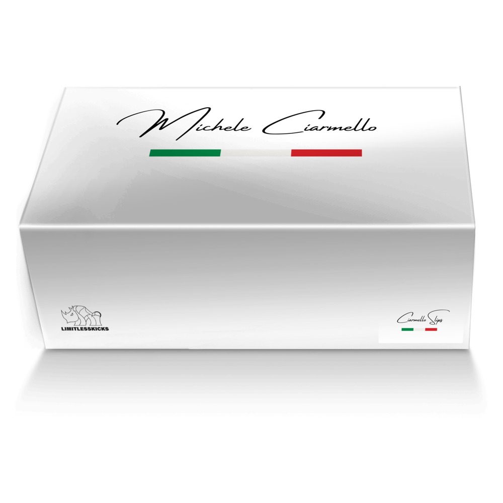 Ciarmello Slips custom made shoe box Ciarmello Slips artisan made in Italy shoes by Limitless Kicks