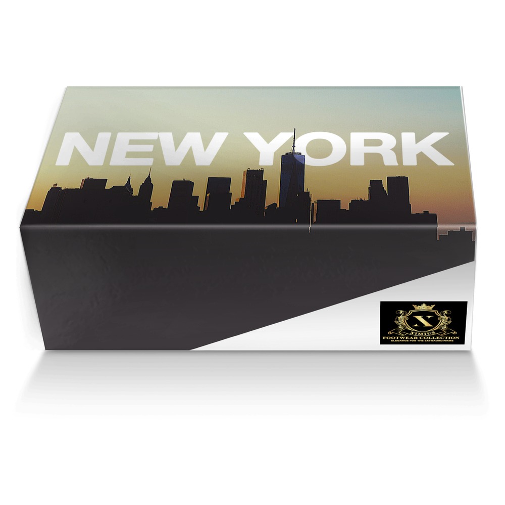 Concrete Jungle custom made shoe box Concrete Jungle artisan made in Italy shoes by Christia Diaz