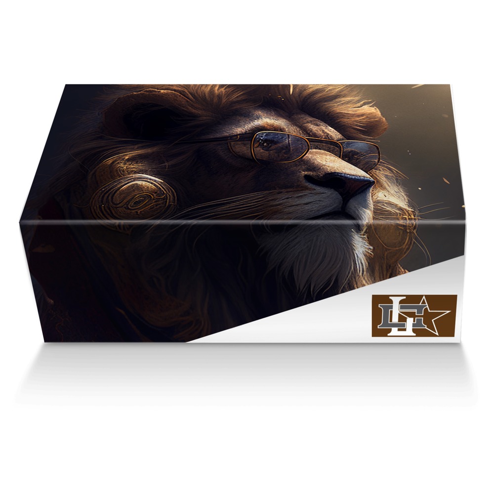 Concrete Lion custom made shoe box Concrete Lion artisan made in Italy shoes by Rodney R.
