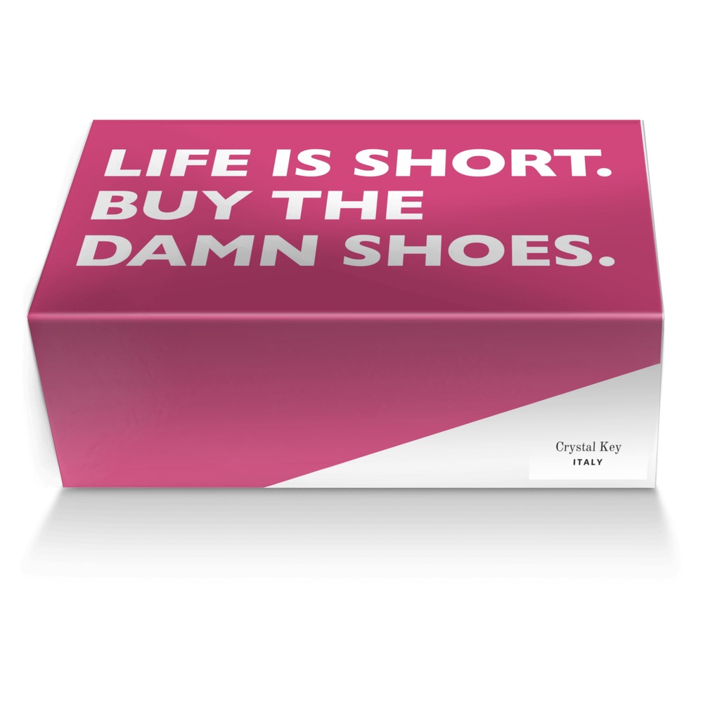 Crystal Key custom made shoe box Crystal Key artisan made in Italy shoes by Crystal G Metzler
