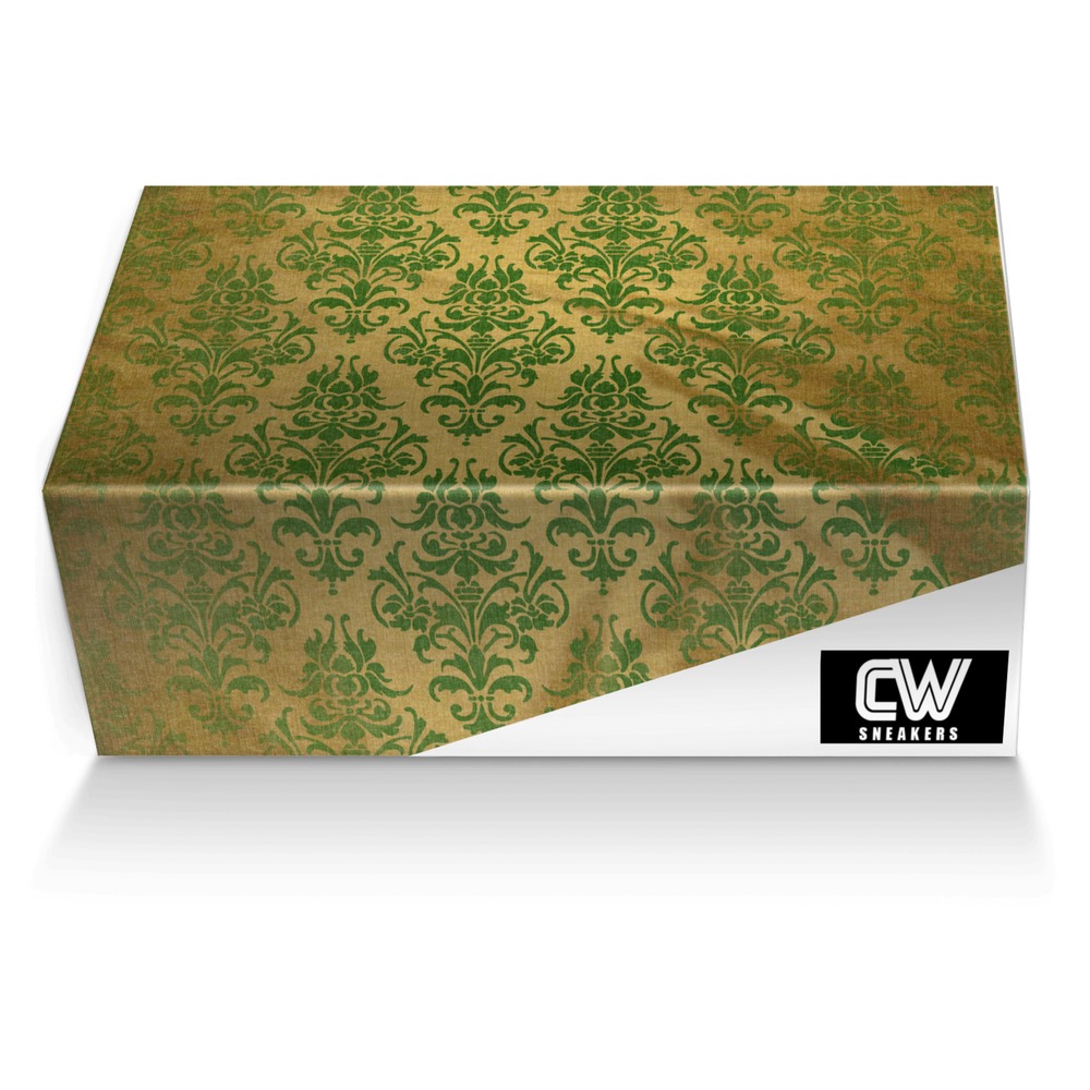 CW Green Goblins custom made shoe box CW Green Goblins artisan made in Italy shoes by Terrence Ford