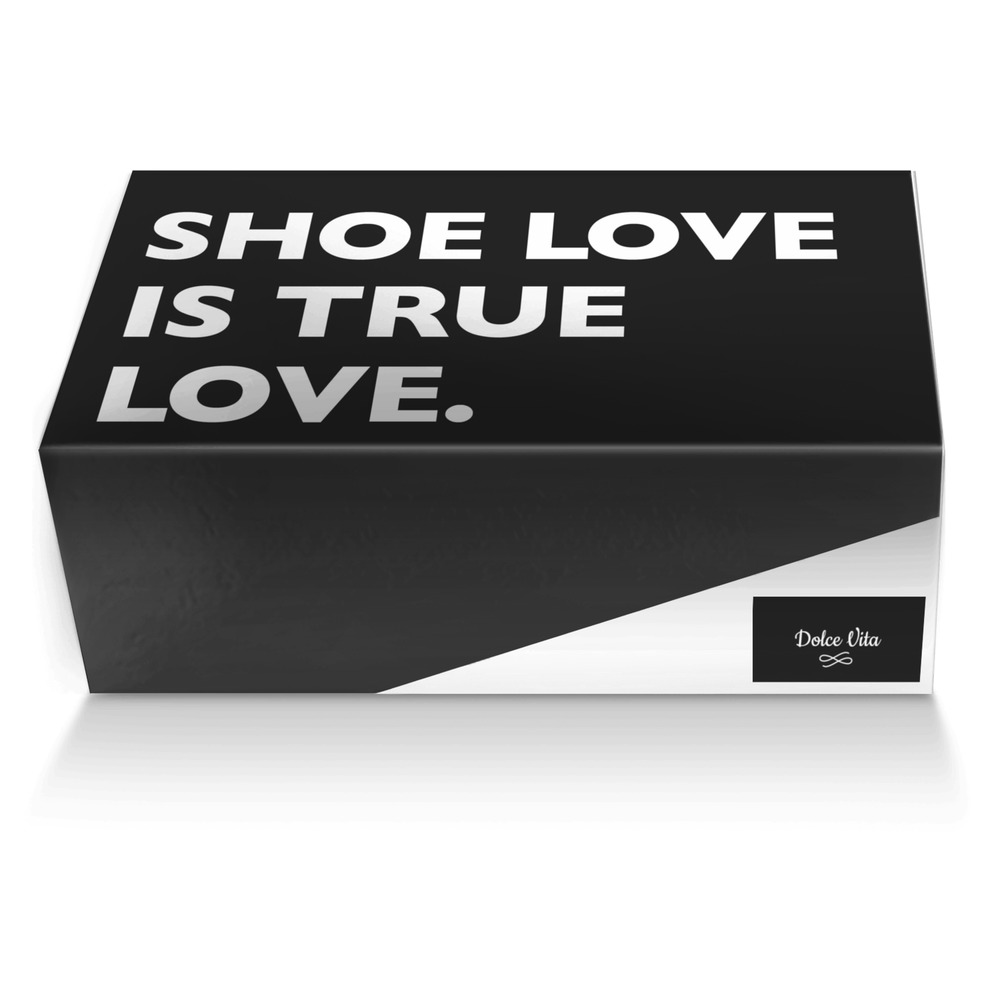 Dolce Vita custom made shoe box Dolce Vita artisan made in Italy shoes by Roshad Kent