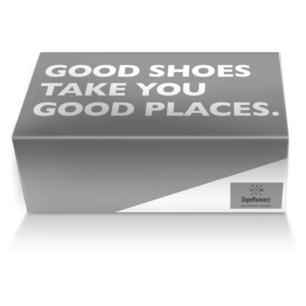 DopeRunnerz custom made shoe box DopeRunnerz artisan made in Italy shoes by Victor Duncan