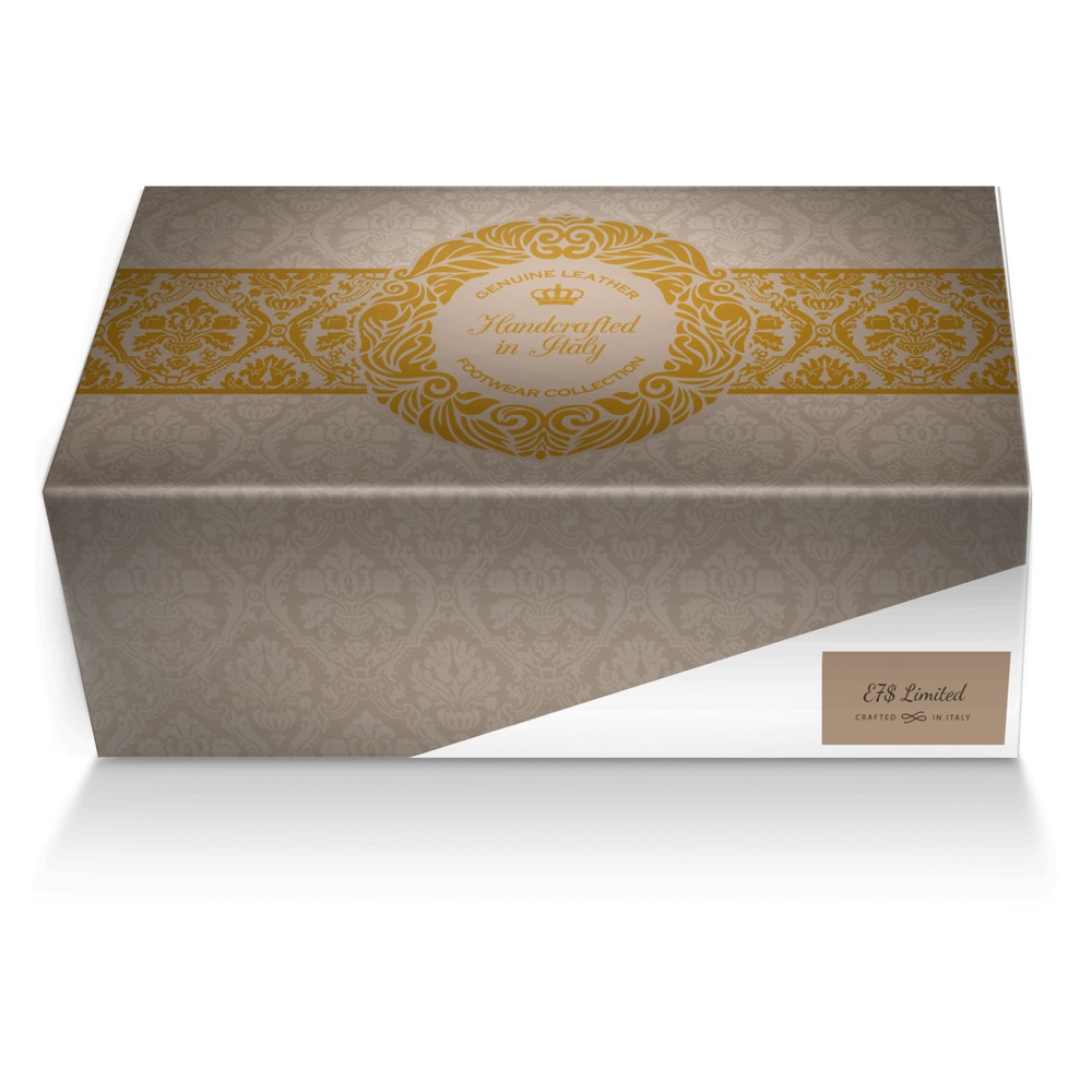 E7$ Limited custom made shoe box E7$ Limited artisan made in Italy shoes by Lateef Williams