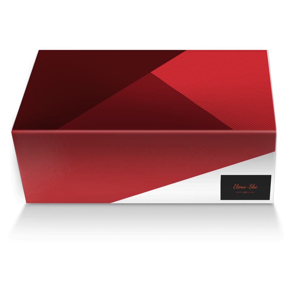Elemo-She custom made shoe box Elemo-She artisan made in Italy shoes by Lesolomane Motenalapi