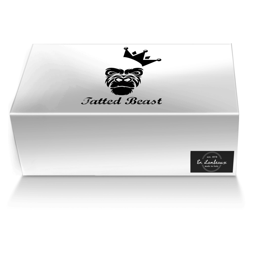 En Lambeaux custom made shoe box En Lambeaux artisan made in Italy shoes by Tatted Beast