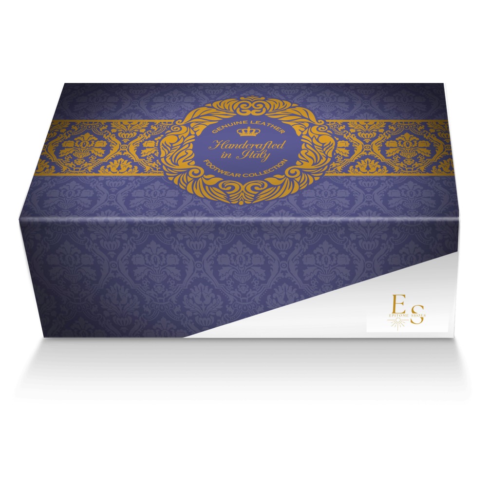 Epitome-Shoes custom made shoe box Epitome-Shoes artisan made in Italy shoes by Michele Bryant