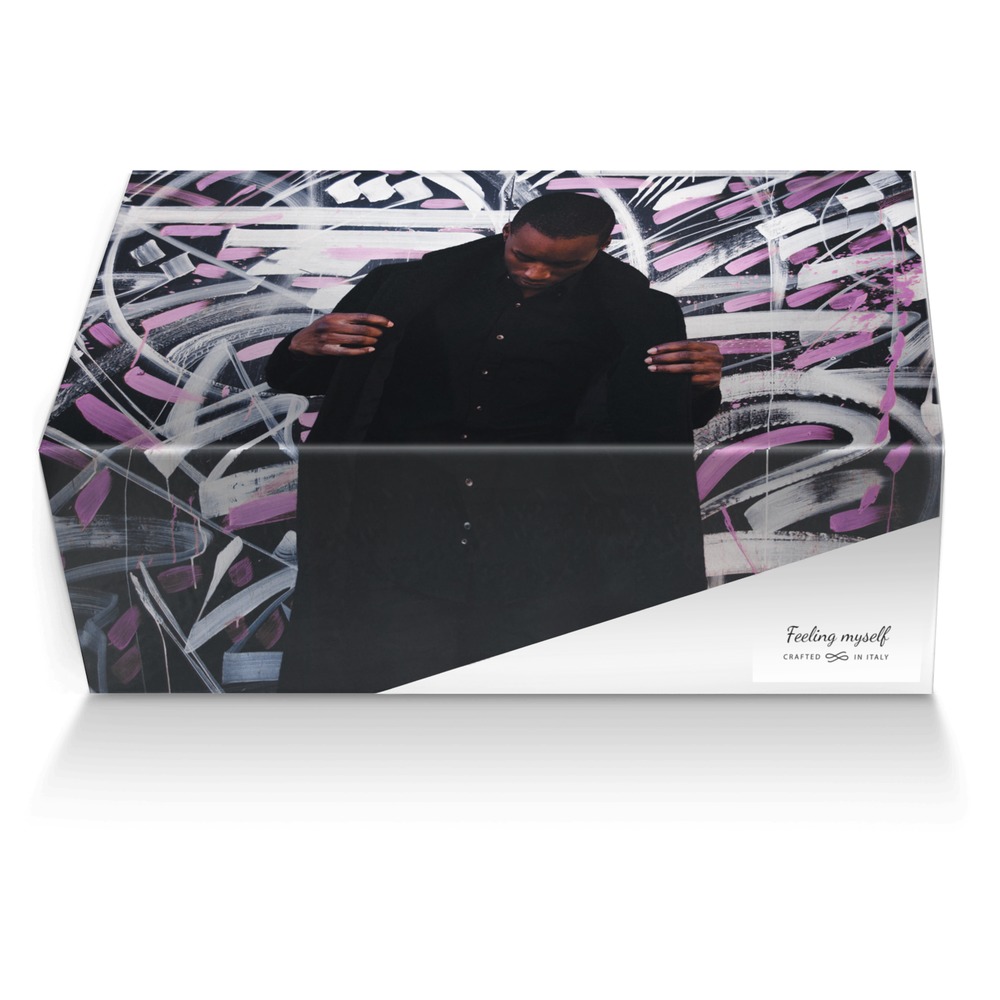 Feeling myself custom made shoe box Feeling myself artisan made in Italy shoes by Sharona Lieuw-on