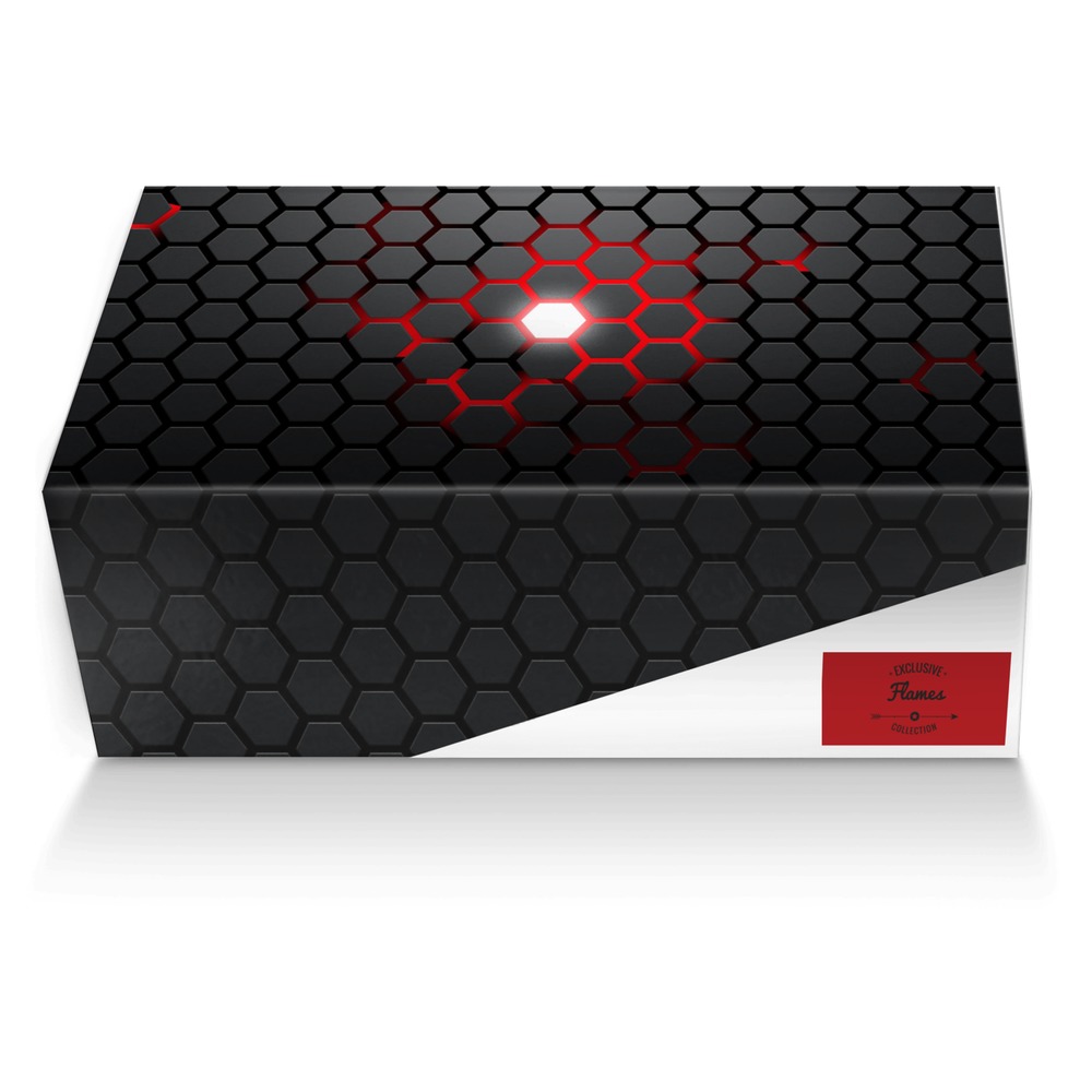 Flames custom made shoe box Flames artisan made in Italy shoes by Johnanthony vanwallendael