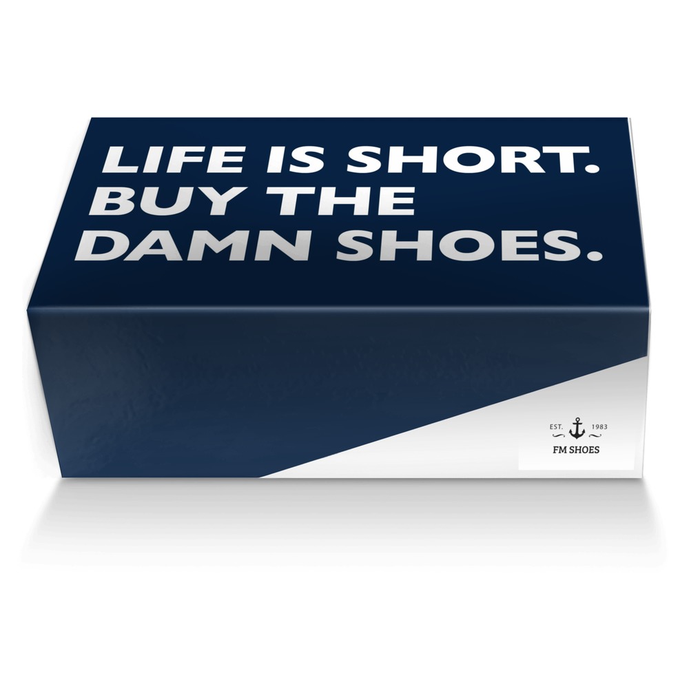 FM Shoes custom made shoe box FM Shoes artisan made in Italy shoes by Fatma Memişoğlu