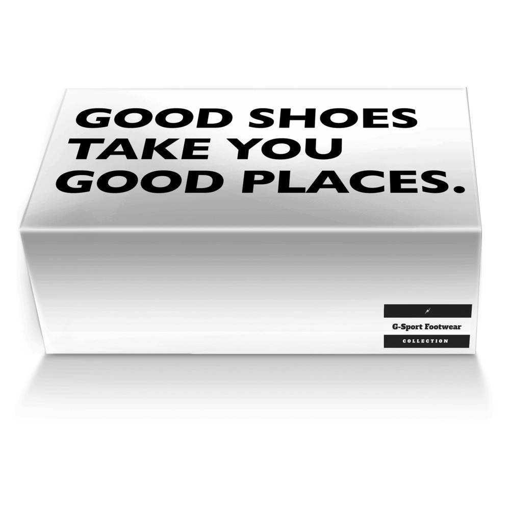 G-Sport Footwear custom made shoe box G-Sport Footwear artisan made in Italy shoes by Dean Holleman Ii