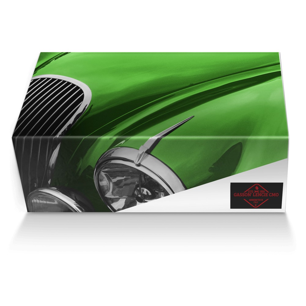 Gasson' Lencie CMO custom made shoe box Gasson' Lencie CMO artisan made in Italy shoes by Gastinel White