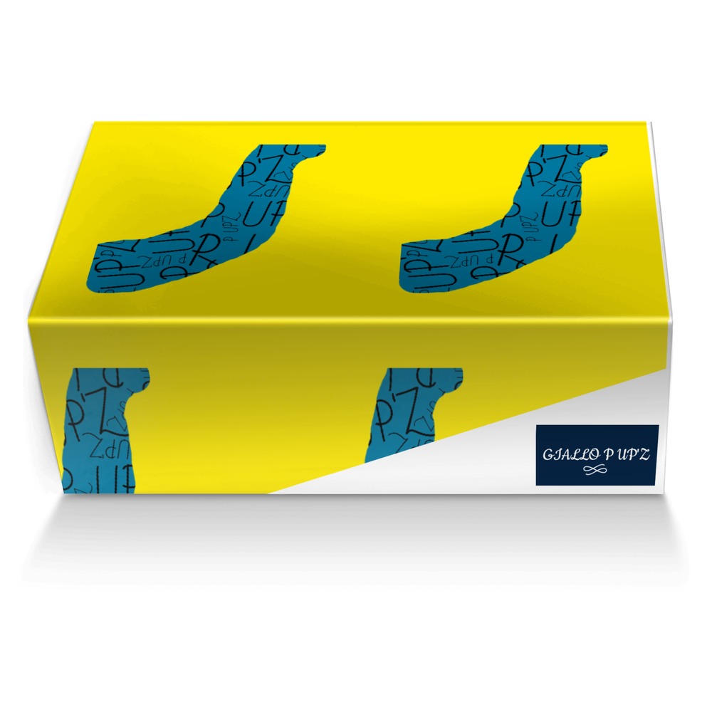 GIALLO P UP'Z custom made shoe box GIALLO P UP'Z artisan made in Italy shoes by Pamela Harris